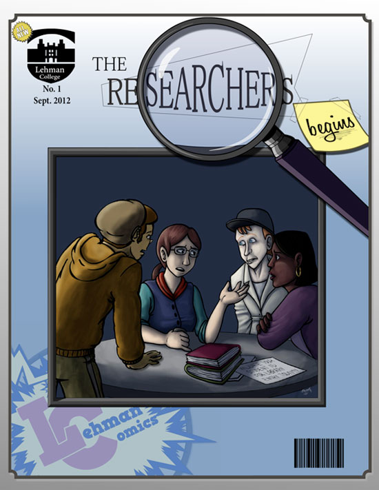 A magazine cover with a magnifying glass

Description automatically generated