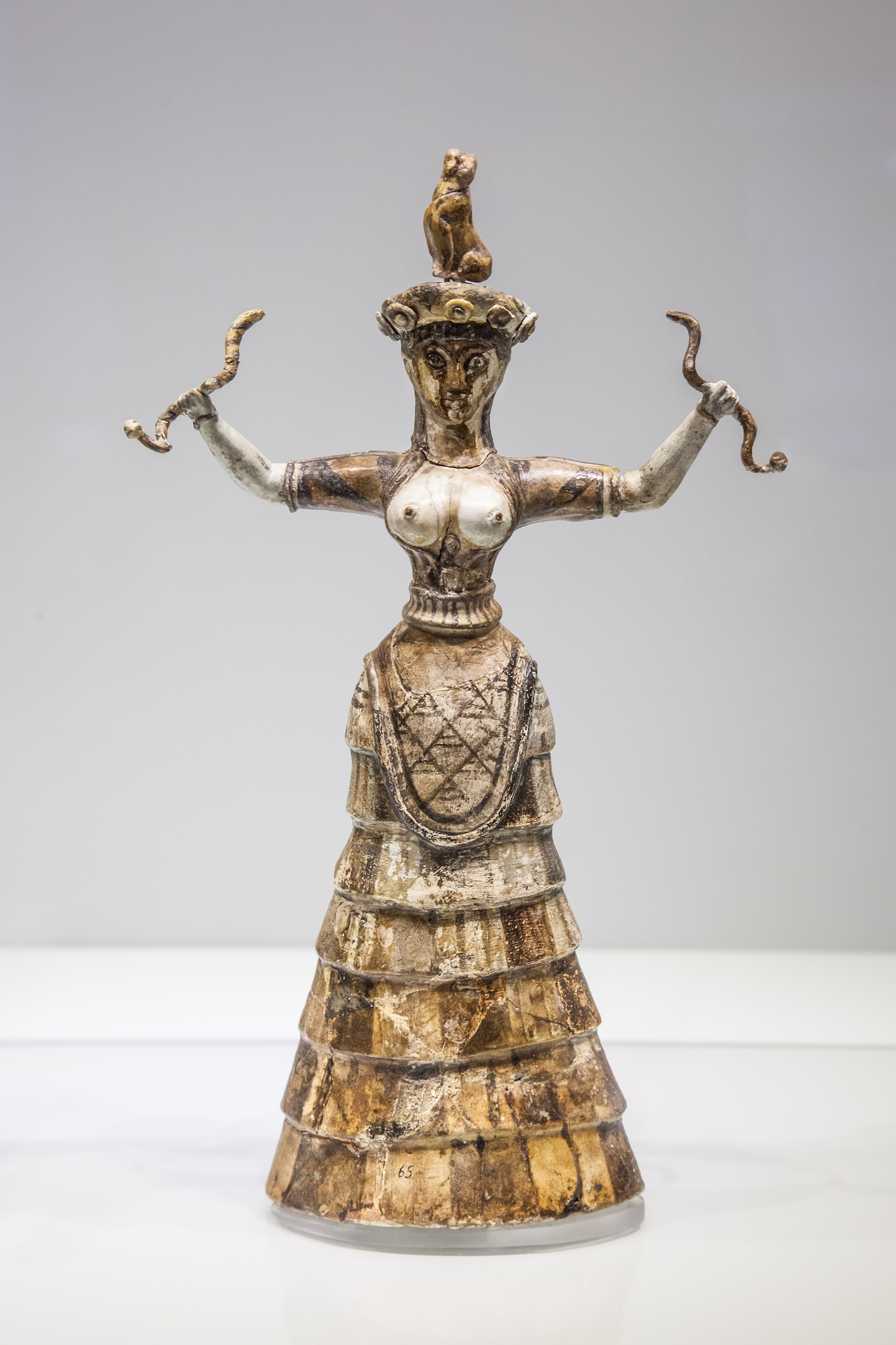 image of Minoan Statuette Snake Goddess image of Minoan Statuette Snake Goddess